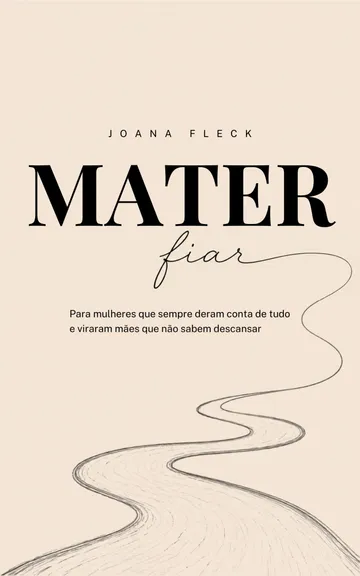 Capa do livro MATERFIAR exibida na tela de um leitor digital
